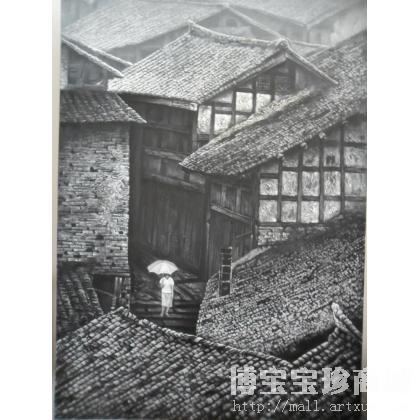 刘利 古镇 类别: 油画X